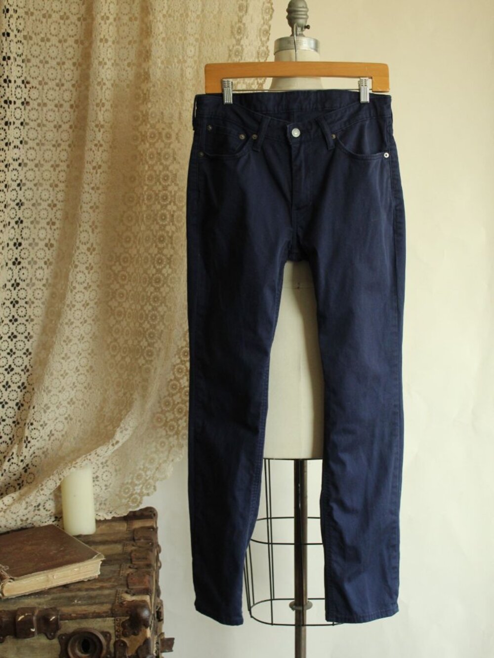 Levis Mens 511 Jeans, Navy Blue, 32W 32L, Slim - Picture 2 of 15